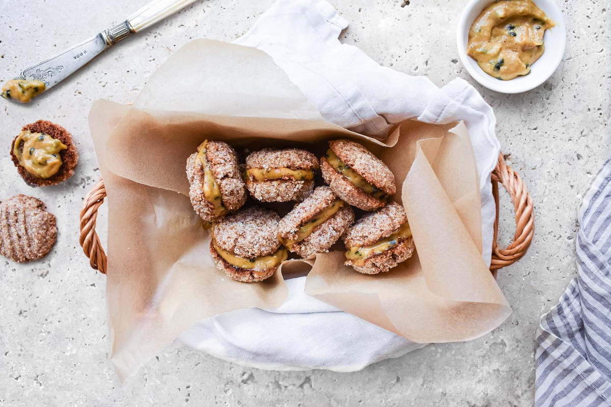 Passionfruit Cashew Butter Melting Moments