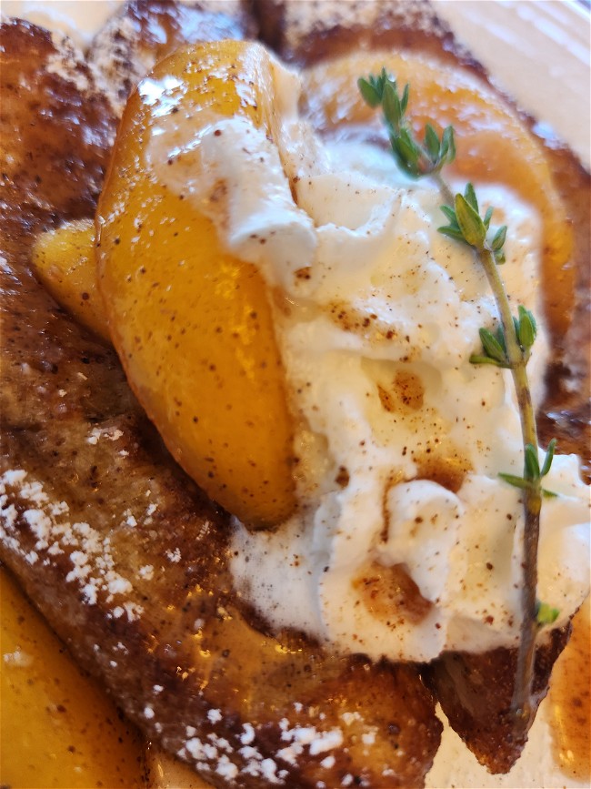 Image of Peach Thyme French Toast