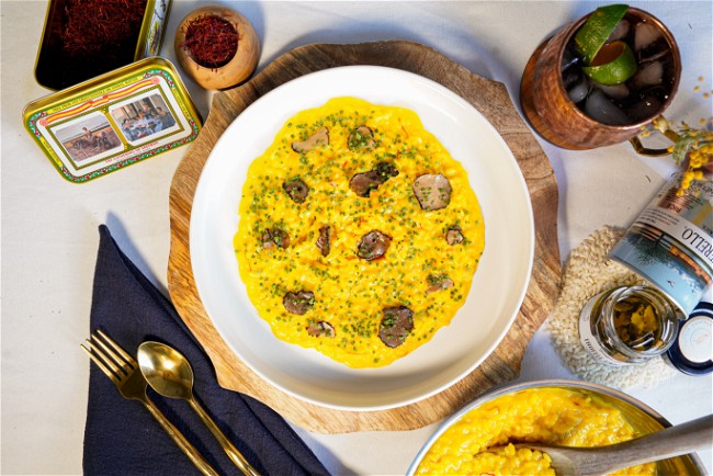 Image of Risotto alla Milanese with Black Truffle and Chives
