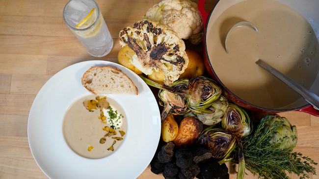 Image of Black Truffle and Artichoke Soup