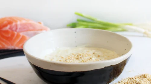 Image of Simple wasabi & sesame yogurt dressing