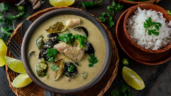 Image of Connie’s Thai Green Curry with Rock Cod and Late Summer Veggies