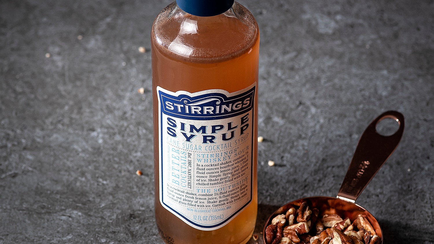 Toasted Pecan Infused Simple Syrup-image