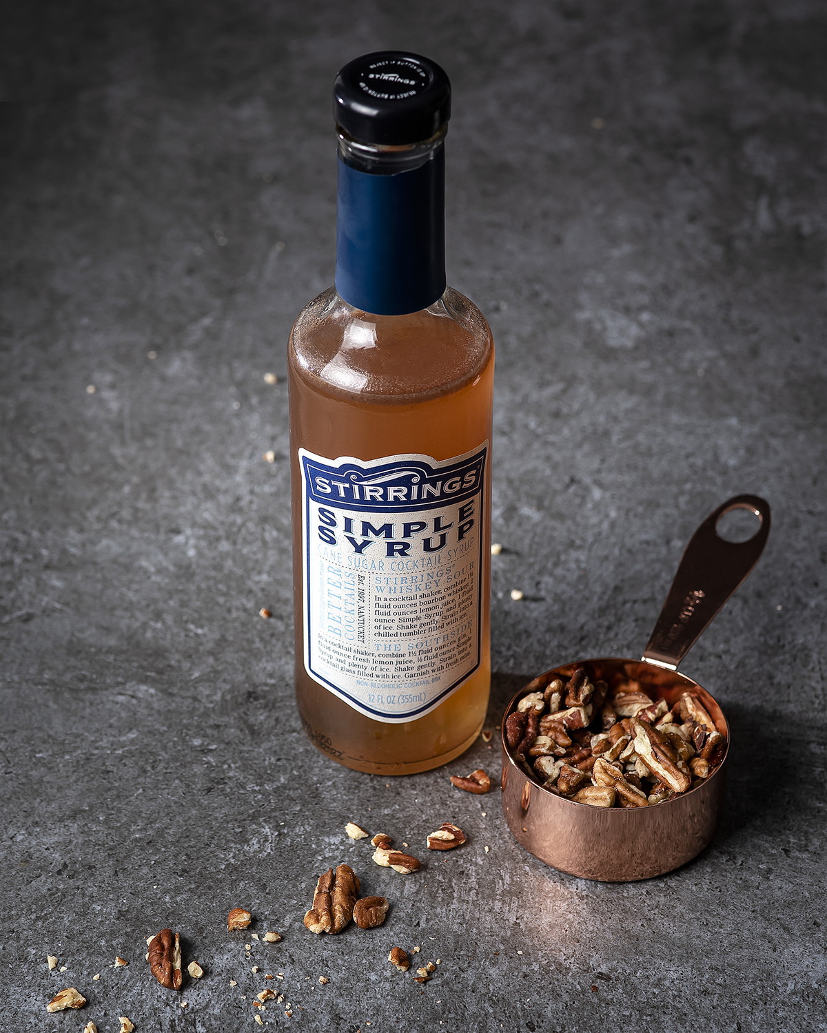 Toasted Pecan Infused Simple Syrup