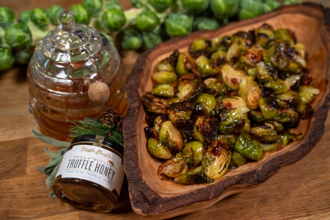 Image of Brussel Sprouts with Bacons Dijon and Sage