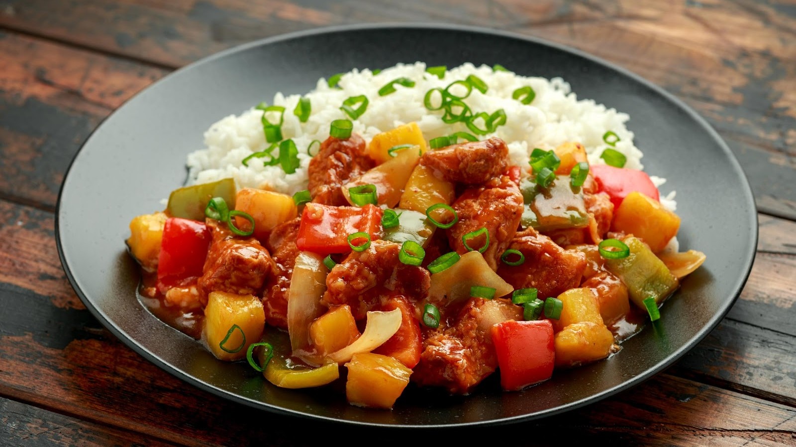 Image of Chicken Stew with Peppers and Pineapples