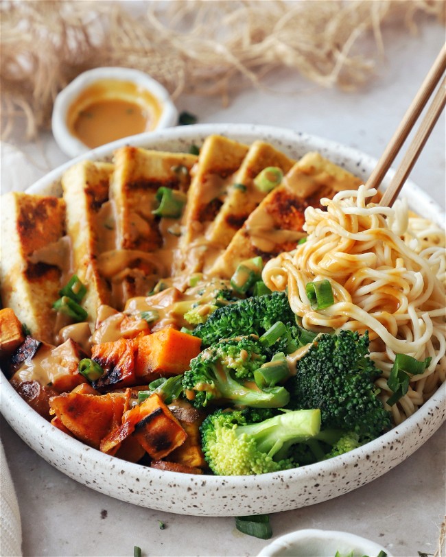 Image of Crispy Tofu & Ramen Noodle Bowl