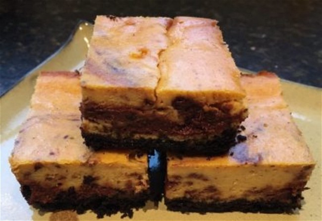 Image of Chocolate Pumpkin Cheesecake Bars