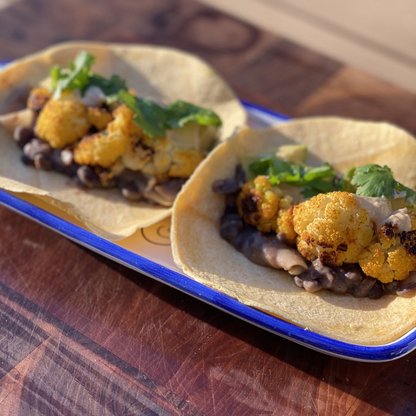 Roasted Cauliflower And Black Bean Tacos Inspired By Gimme Some Oven ...