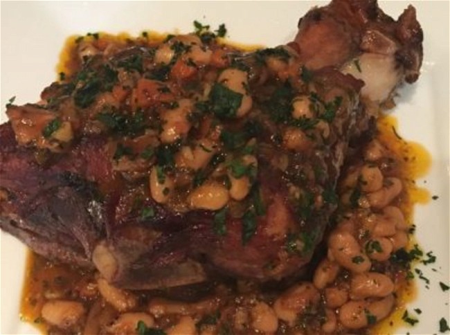 Image of Braised Pork Shanks with White Beans