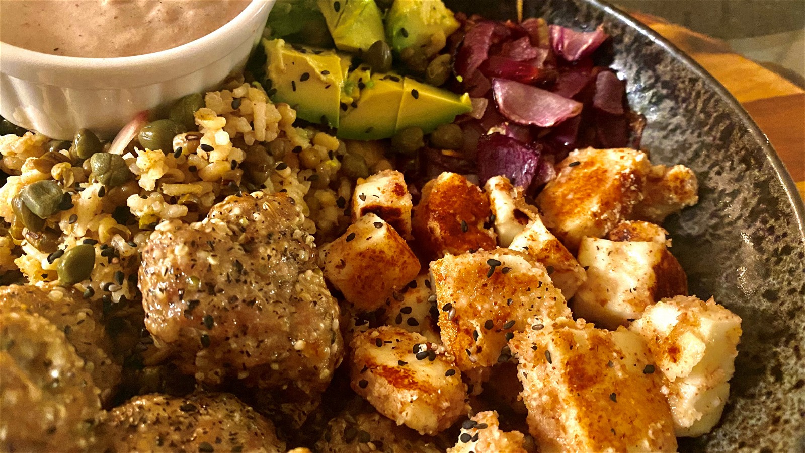 Image of Saganaki Veggie Bowl
