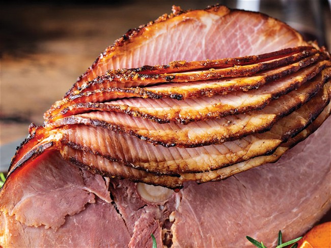 Image of Baked Apricot Maple Mustard Glaze Ham