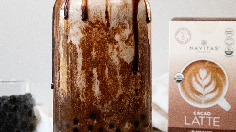 Chocolate Bubble Milk Tea (Boba) - My Vegan Minimalist