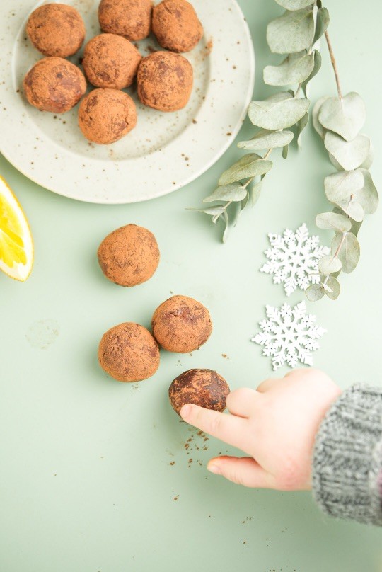 Image of Chokladtryfflar med smak av apelsin