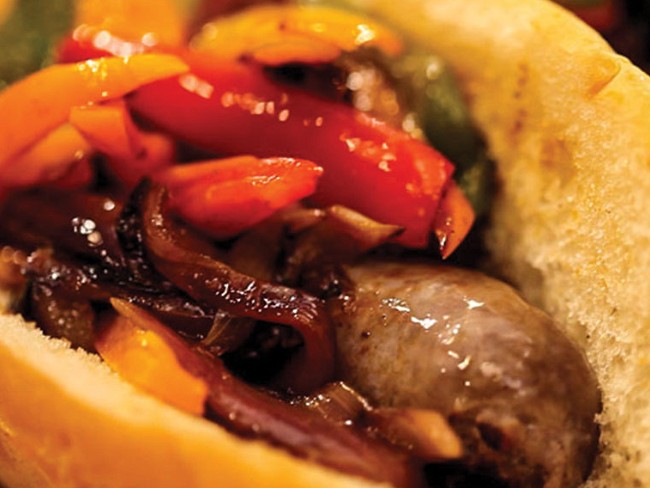 Image of Grilled Sausage and Peppers