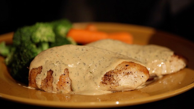 Image of Sautéed Chicken in Mustard Cream Sauce