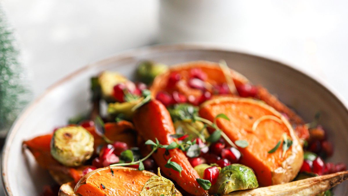 Image of Jewelled Vegetables with Turmeric Dressing