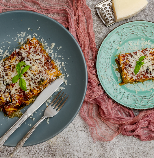 Image of Grilled Eggplant Parm Pasta Bake