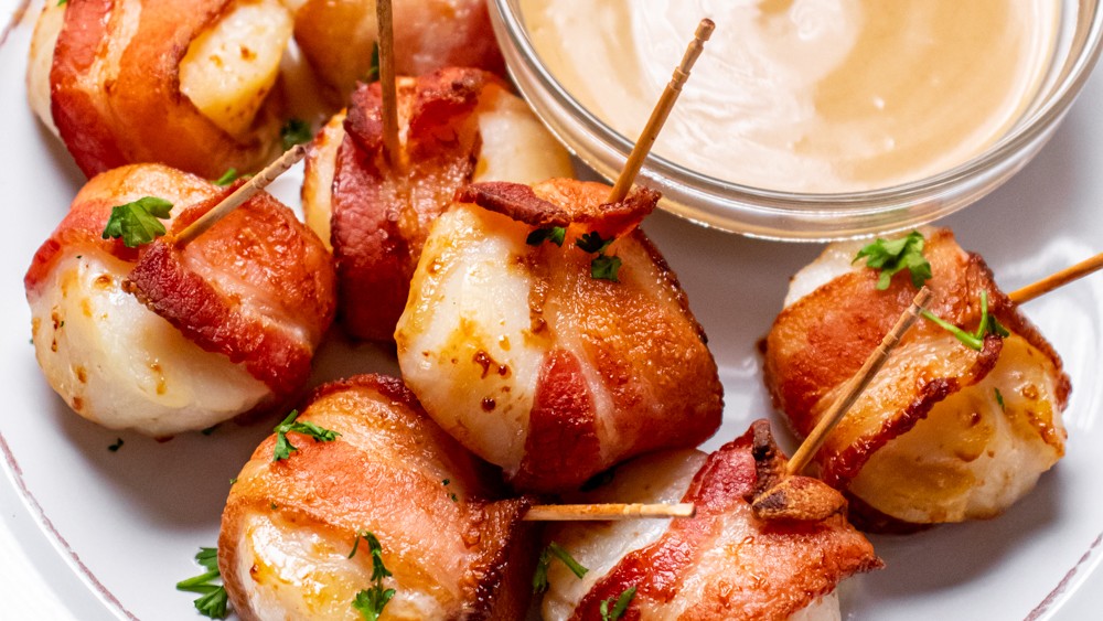 bacon wrapped scallops