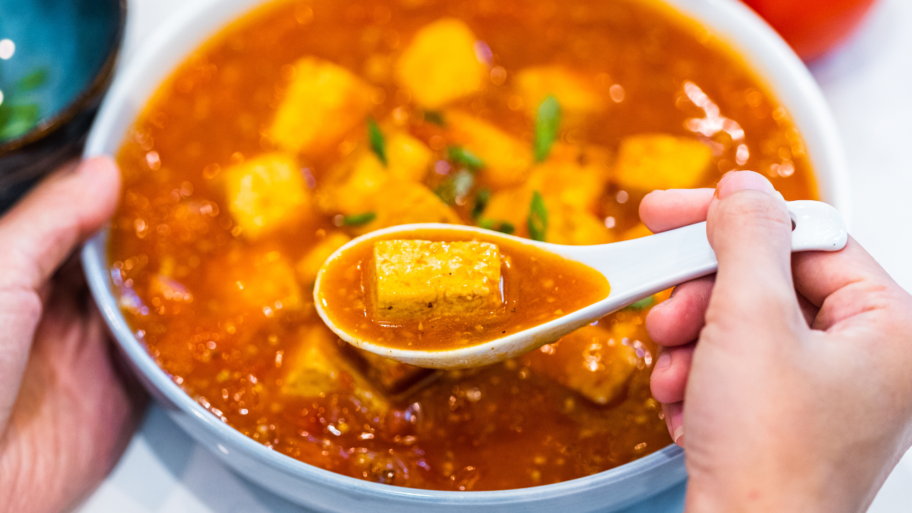 Image of WINTER WARMER - Five Minutes Tomato Tofu Soup