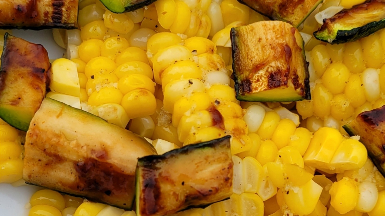 Image of Grilled Garlic and Herb Corn with BBQ Zucchini
