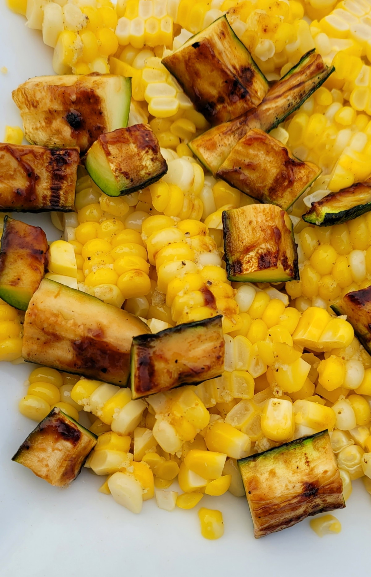 Grilled Garlic and Herb Corn with BBQ Zucchini