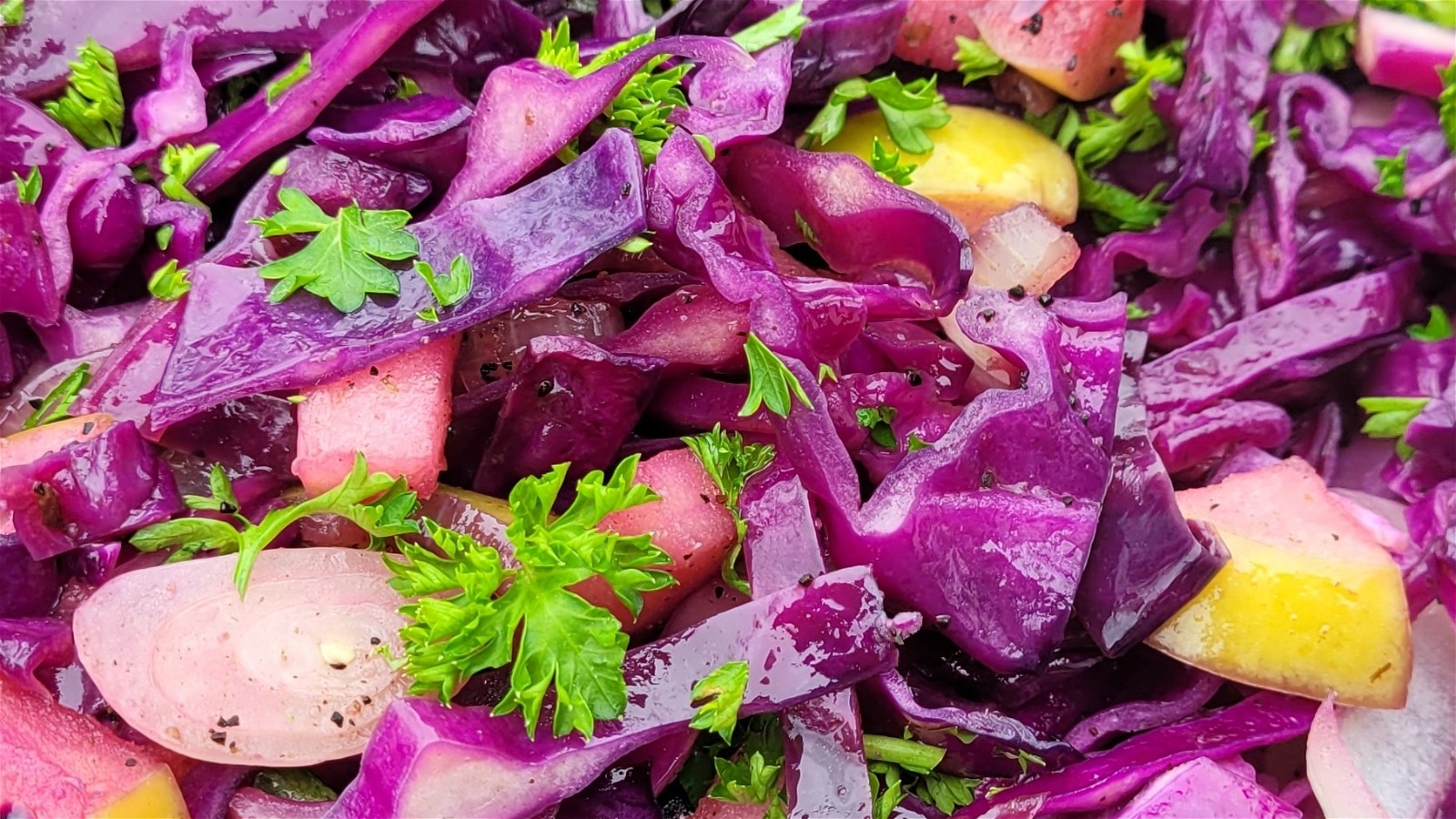 Image of Warm Grilled Red Cabbage Slaw