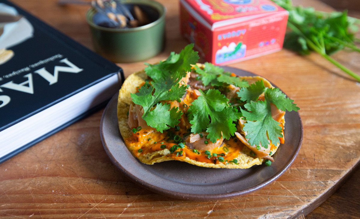 Smoked Salmon Tostadas