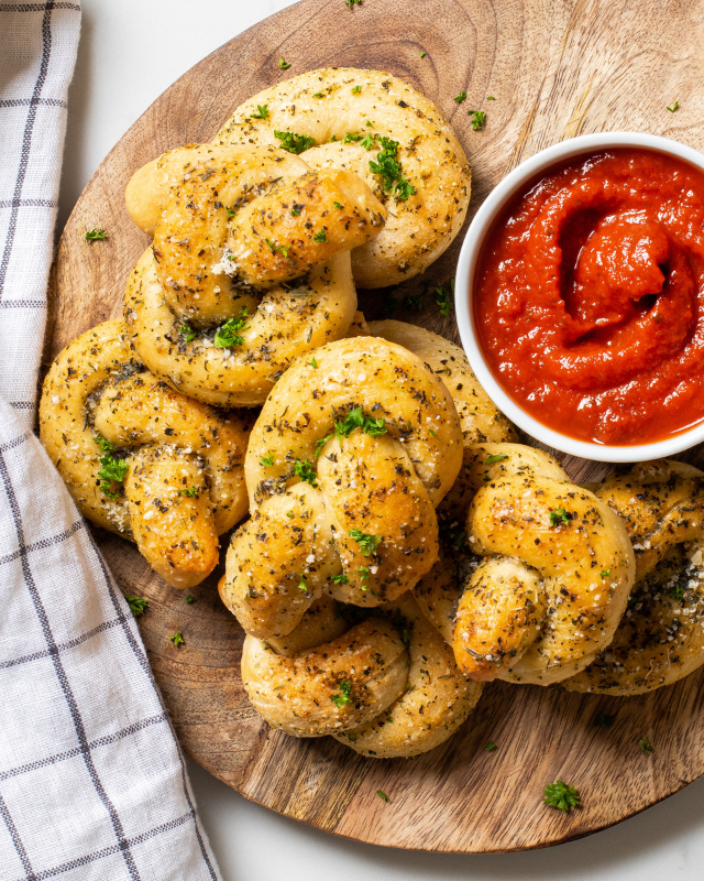 Image of Keto-Friendly Parmesan Garlic Knots
