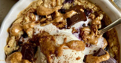 Image of Baked Oats-Cake & Ice Cream