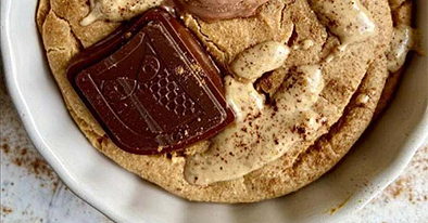 Image of Iced Oatmeal Mugcake with Chocolate Peanut Butter Ice Cream & Awake Chocolate