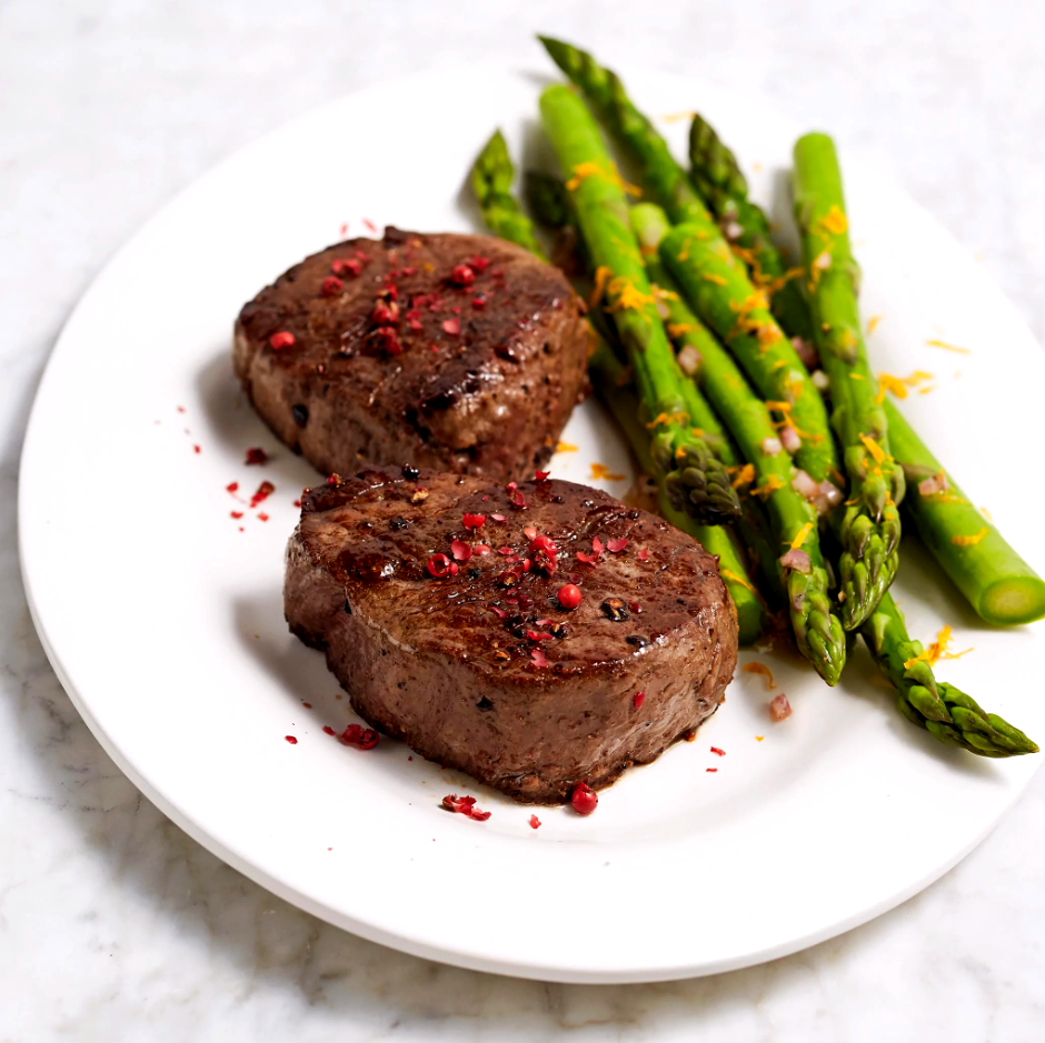 Image of BEEF TENDERLOIN MEDALLIONS WITH RED PEPPERCORNS
