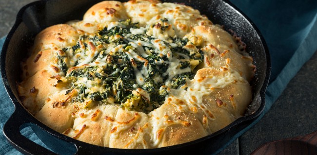 Image of Skillet Bread with Artichoke Dip