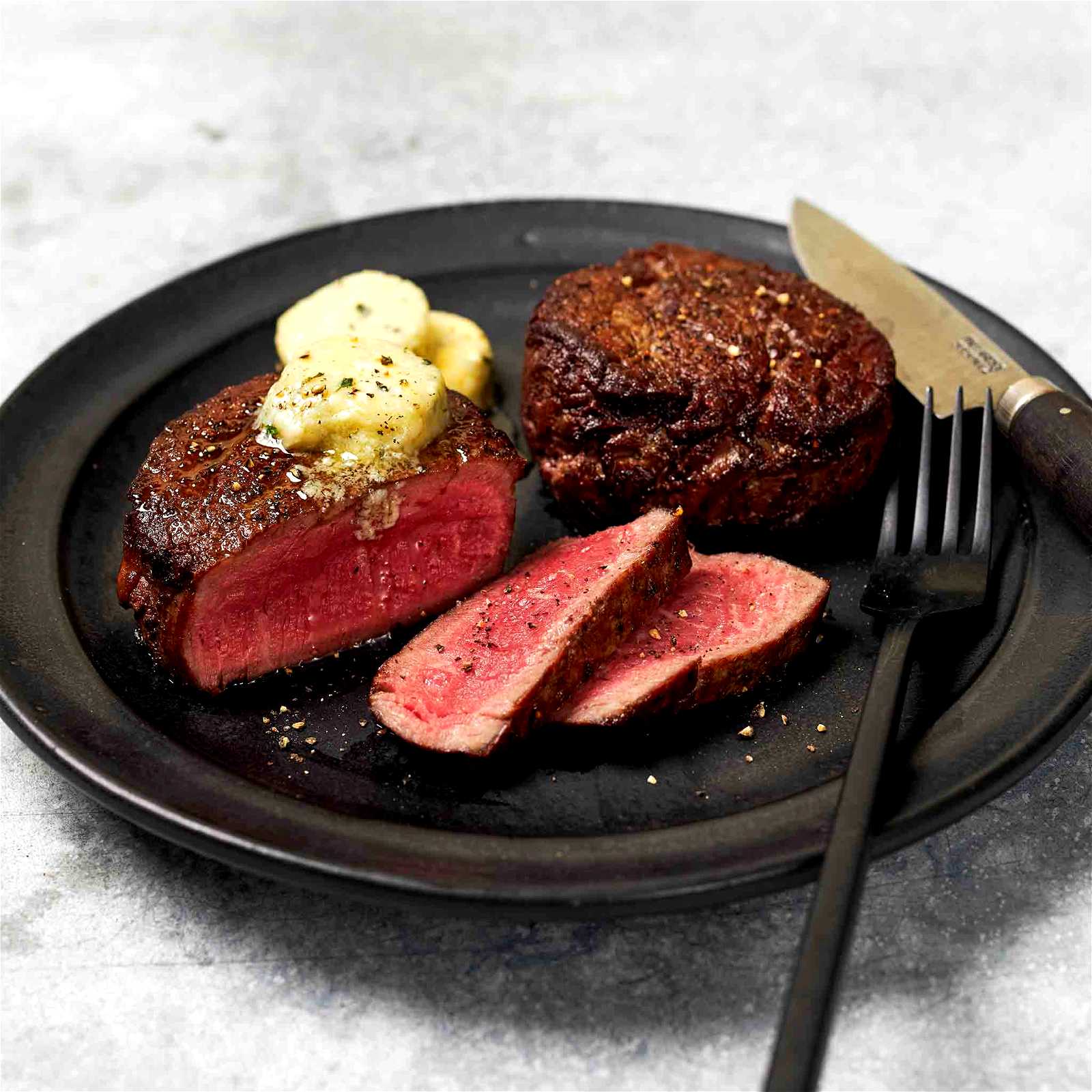 Image of FILET MIGNON WITH BLUE CHEESE BUTTER