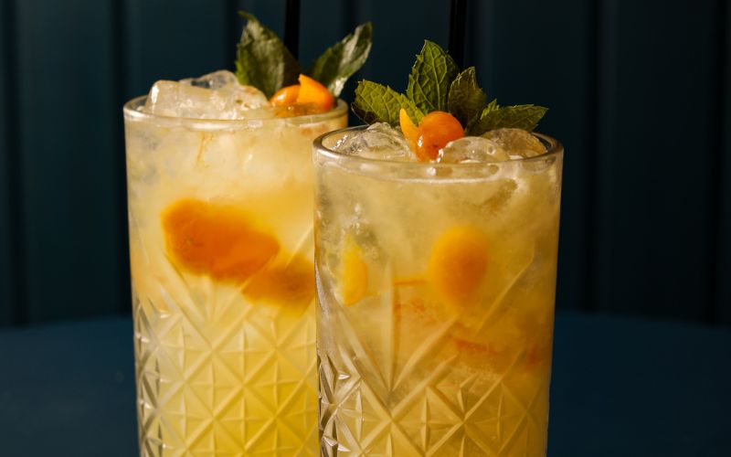 Honey Kumquat Caipirinha