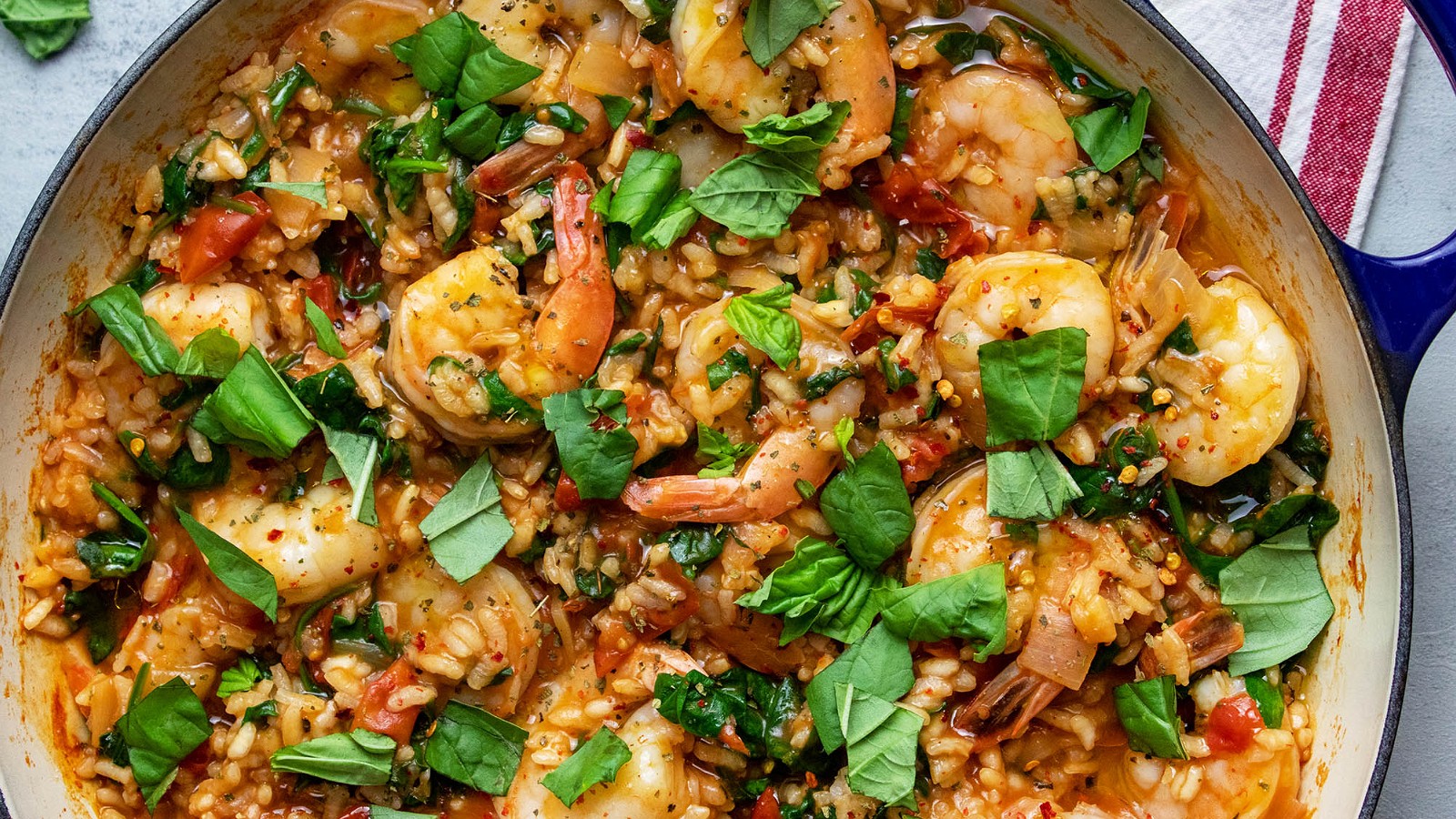 One Pan Italian Shrimp and Rice-image