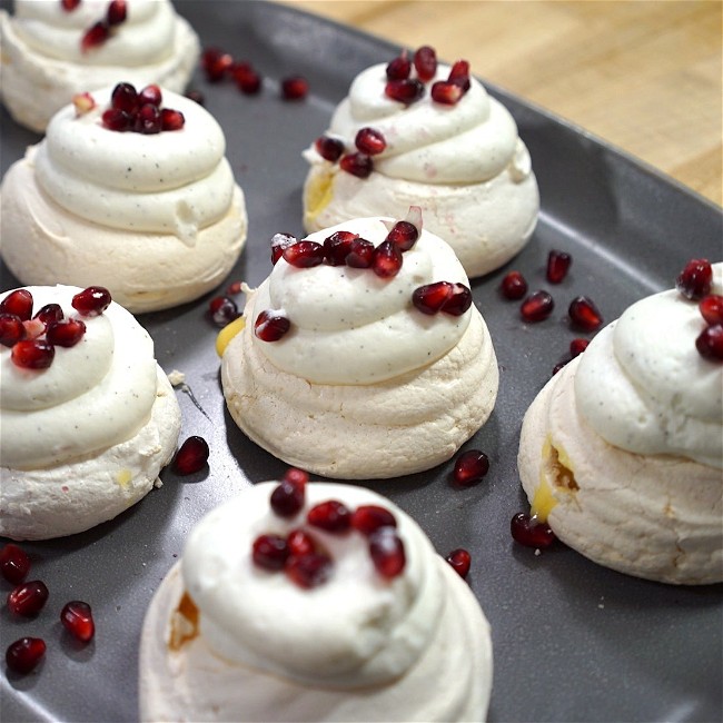 Image of Gluten Free Pavlova with Lemon Curd & Chantilly Cream