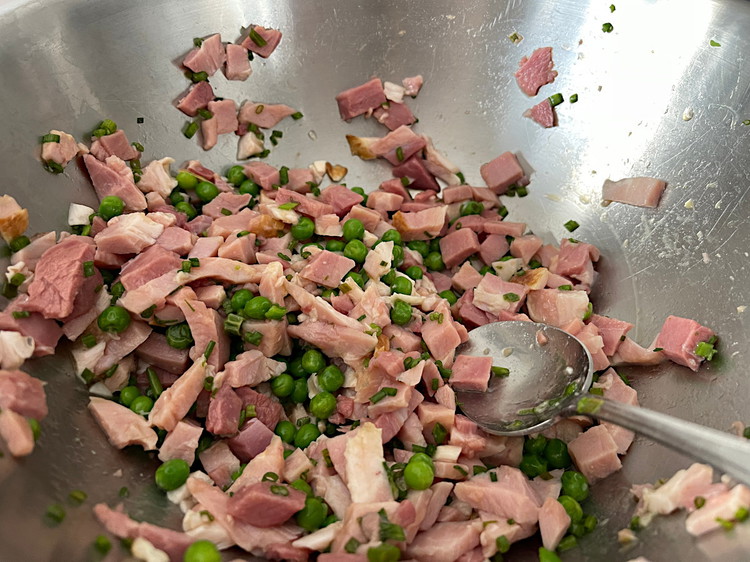 Image of Mix all of your filling/mixture in an oversized bowl until well combined