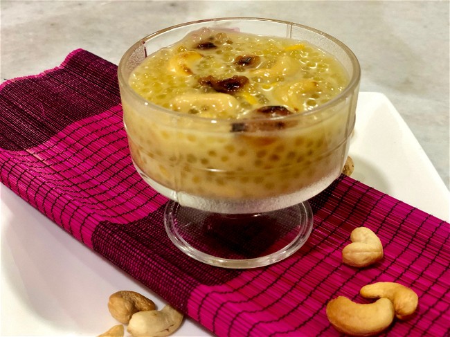 Image of Sago Payasam - Sago Sweet Dessert-