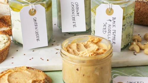 Image of Homemade cultured cashew cream cheese 3 flavours
