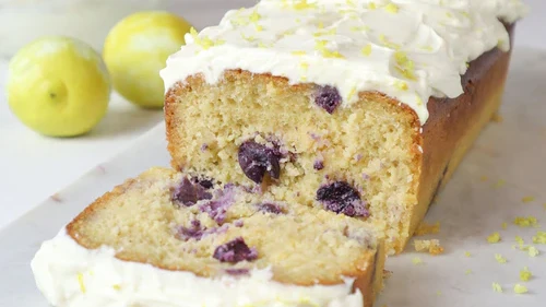 Image of Lemon & blueberry cake with yogurt cheese frosting (SCD & GAPS)
