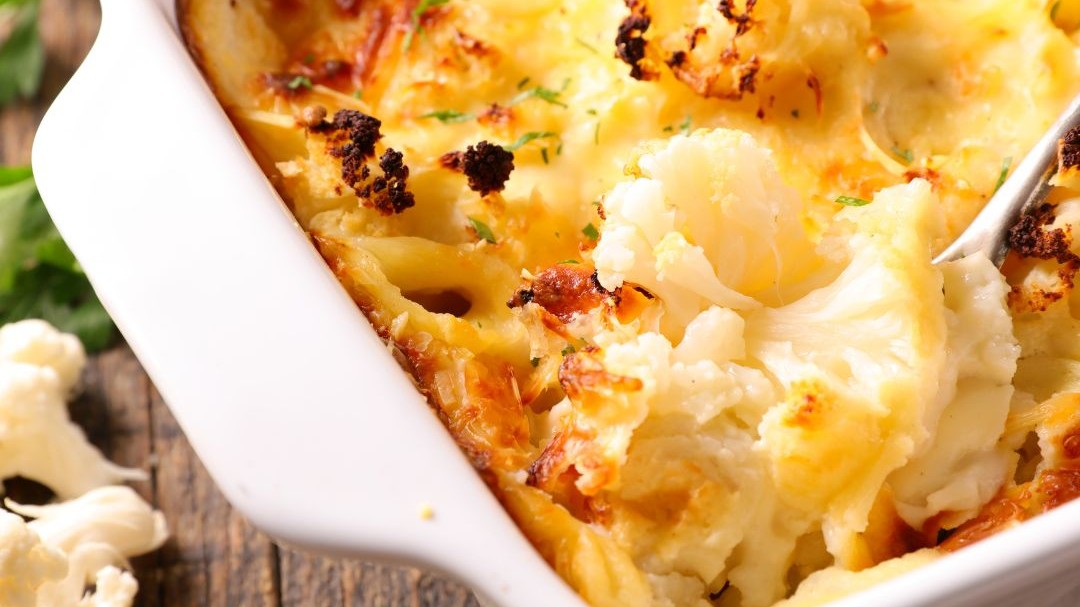 recette de Gratin de chou-fleur et pomme de terre au comté