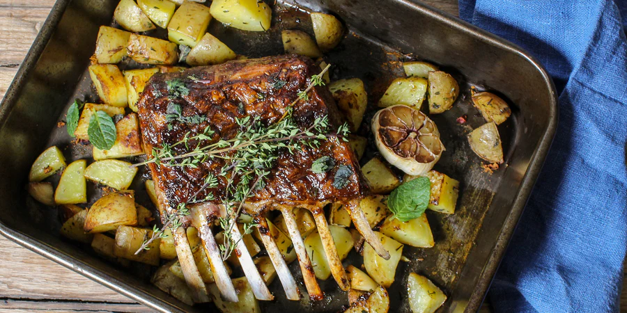 Persian-Glazed Rack of Lamb Recipe