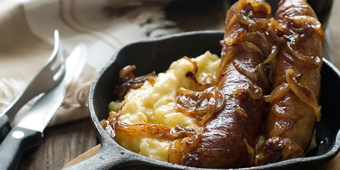 Organic Pork Sausage and Mashed Potato Recipe