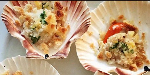 Baked Scallops with Lemon & Parsley Butter