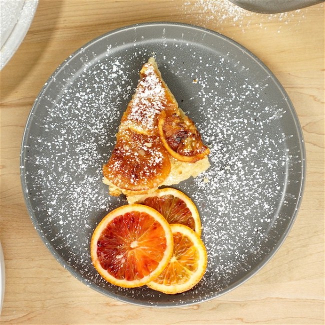 Image of Vegan Semolina Cake with Candied Oranges