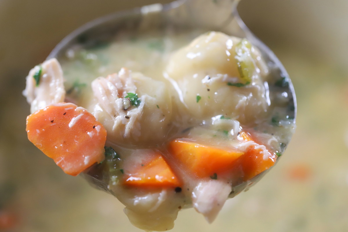 Smoked Chicken & Dumpling Soup