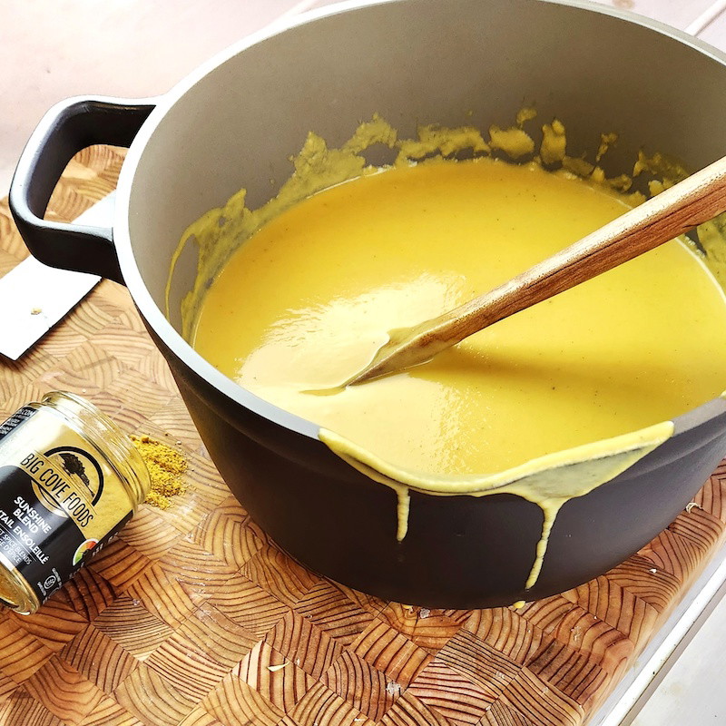 Easy Coconut Vegetable Sunshine Soup