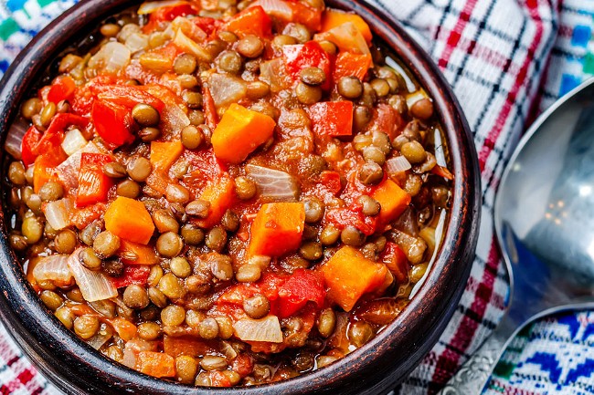 Image of Homestyle Vegetarian Chili with Lentils