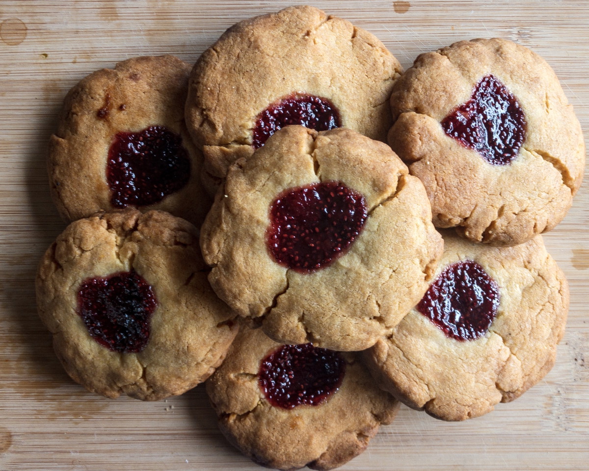 Galletas de pulgares de maíz